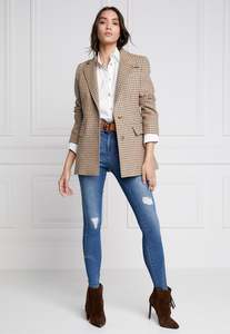 Holland Cooper: Single Breasted Blazer - Charlton Tweed