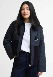 Jackets Blazers: Aylesby Quilted Jacket - Dark Navy