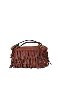 Bags: Melissa Fringe Small Shopping Bag - Cognac