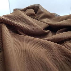 Brown Sheer Stretch Mesh