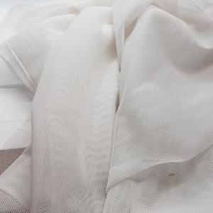 Black/Grey/Flesh: White Sheer Stretch Mesh