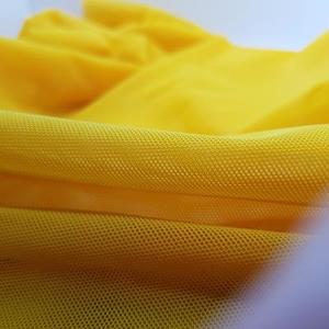 Plain colours: Saffron Sheer stretch mesh