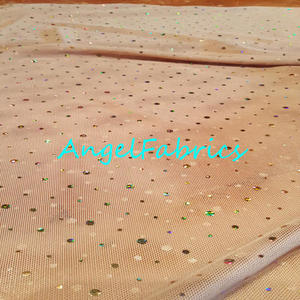 Foiled/Holographic: Flesh/Gold Holographic Mesh