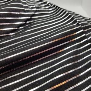 Black/Silver Pinstripe