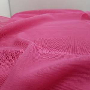 Pink: Lipstick Sheer Stretch Mesh