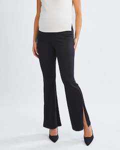 Maternity Pants: Danna Maternity Flare Black Pants