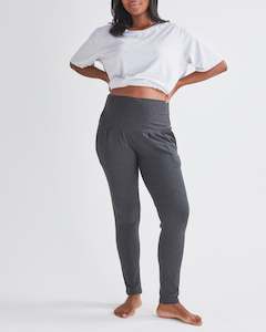 Maternity Pants: Eden Ultra Soft Maternity Jogger Pants in Charcoal