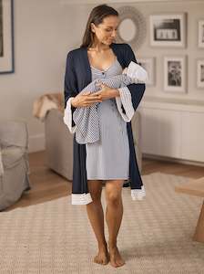 3-piece Maternity Hospital Pack Set - Nightie/Robe/Baby Wrap