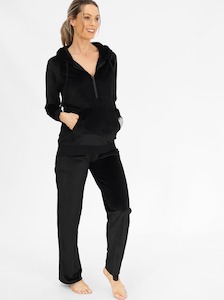 Maternity Petite Size: Maternity Velour Set - Black