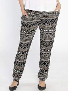 Maternity Pants Sale: Maternity Comfortable Harem Pants - Ankara Print