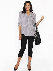 Sold Out: Maternity Cropped Stretchy Capri Pants -Size XS S Only