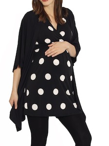 Angel Maternity Brand: Maternity Long Waterfall Cape in Black