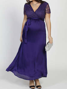 Anya Maternity Formal Party Lace Dress