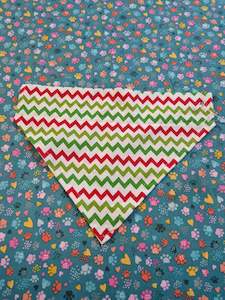 Dog And Puppy Collars: Bandana - Size M - Handmade - xmas