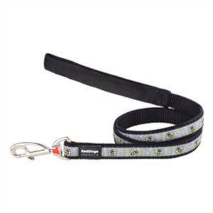 Dog And Puppy Leads: Red Dingo Dog Lead Bumble Bee Medium 20mm x 1.2mm
