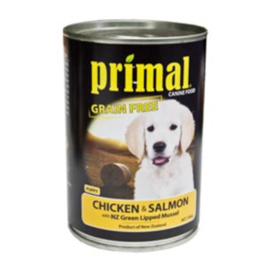 Primal Puppy Food Chicken Salmon Vegetable 390g Can