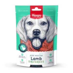 Dog And Puppy Treats: Wanpy Dog Lamb Sausages 100g