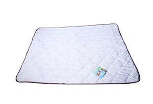 Dog And Puppy Beds: Pet One - Leisure Raised Dog Bed CoolZone Mattress Topper 114x76 Blue