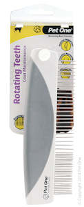 Pet One Grooming - Comb With Rotating Teeth Coarse 50 Pins