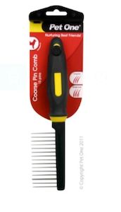 Pet One Grooming - Coarse Pin Comb 15 pins