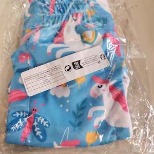 Blue Unicorn Print Reusable Pet Nappy, size XS