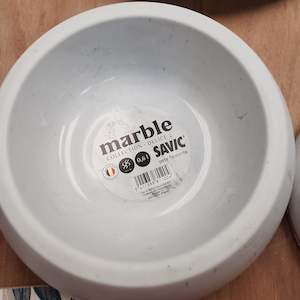 Savic dog bowl 14cm marble