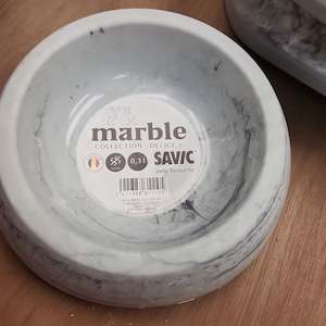Dog And Puppy Bowls: Savic dog bowl 11.5cm marble