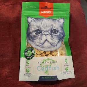 Cat And Kitten Treats: Wanpy Freeze Dried Codfish Cat Treat 20g