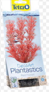 Fish Tanks: Tetra DecoArt Plantastics Red Foxtail size Small - fish tank plant