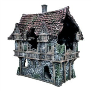 Fish Tanks: Aquaworld Abandoned House 19x12.5x22.5cm