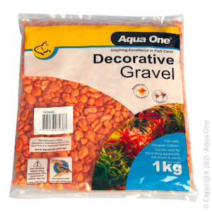 Gravel Fire Orange 1 kg (7mm)