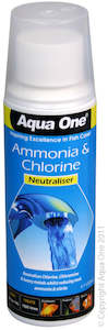 Fish Tank And Pond Health: Aqua One - Ammonia Remover Chlorine Neutraliser 250ml Treatment