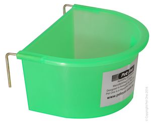 Poultry Feed Trough Half Round 11.3 X 8.5 X 5.5cm