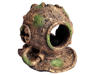 Aquatic Decorations: Aqua One Bronze Helmet 12x13x13cm