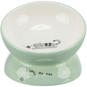 Raised Cat Bowl - Sage