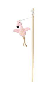 Cat Toys: Trouble & Trix Recyclies Catnip Flamingo Wand