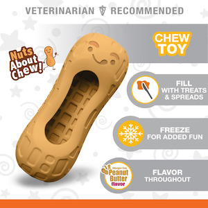 Not Set: Strong Chew Fillable Peanut Treat Toy - Wolf