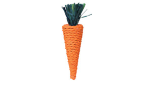 Small Animal Toys: Trixie Straw Carrot 20cm