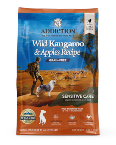 Addicition: Addiction Wild Kangaroo & Apples, Sensitive Care, Novel Protein Dry Dog Food