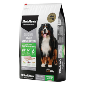 Black Hawk Adult Large Breed Chicken & Rice 20kg