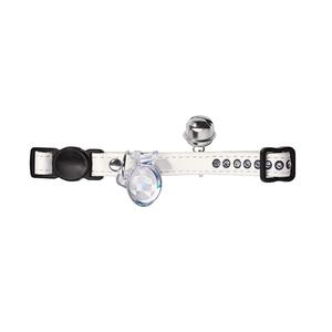 Products: Luxus White Rhinestone Cat Collar