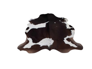 Rugs: Chocolate and White Cow Hide