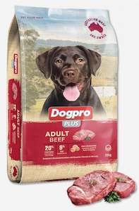 Dogs: DogPro Plus BEEF Dog Food 20kg *PRICED TO CLEAR*