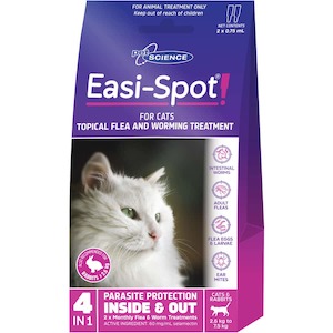 Cats: Easi-Spot For Cats 2.6kg to 7.5kg Packet Of 2