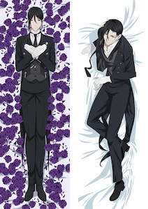 Black Butler: Black Butler Sebastian Michaelis Dakimakura Hugging Peach Skin Body Pillow (B3)