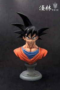 Dragon Ball: GK Garage Kit Resin Figure Son Goku Resin Bust MANLIN Studio DRAGON BALL Z Model