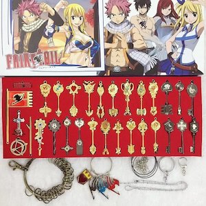 Fairy Tail: Anime Fairy Tail Wearing Key Pendant Cosplay 35 pcs/set Charm set accessories