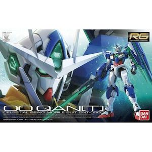 Z Gundam: Bandai 1/144 RG 021 GNT-0000 00 QAN[T] GUNDAM Plastic Model Kit