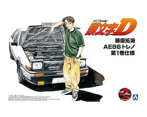 Z Gundam: AOSHIMA Initial D Takumi Fujwara's AE86 Toyota Trueno (Comics Volume 1 Ver.) 1/24 Scale Model Kit
