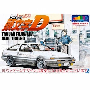 Z Gundam: AOSHIMA Initial D Pre-Painted Takumi Fujiwara's AE86 Toyota Trueno 1/24 Scale Model Kit